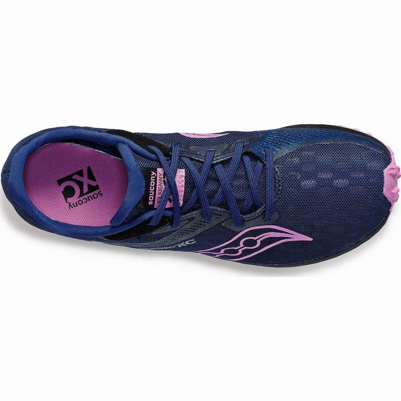 Women's Saucony Kilkenny XC9 Spike Track Spikes Indigo | SG S84719-G07