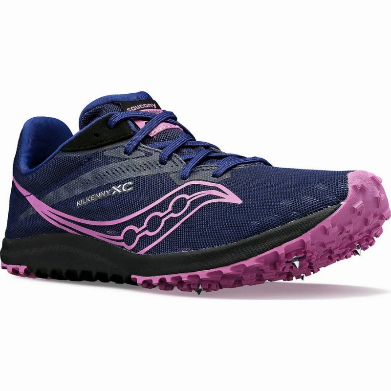 Women's Saucony Kilkenny XC9 Spike Track Spikes Indigo | SG S84719-G07