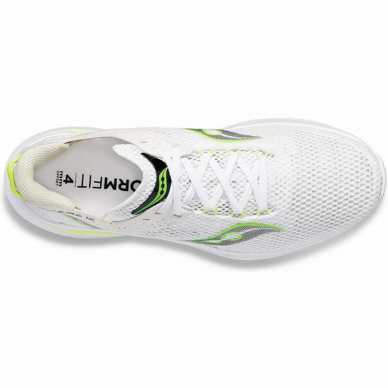 Women's Saucony Kinvara 14 Running Shoes White / Green | SG S08293-X83