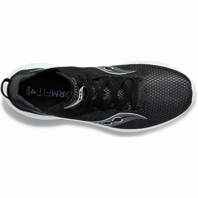 Women's Saucony Kinvara 14 Running Shoes Black / White | SG S53907-J06