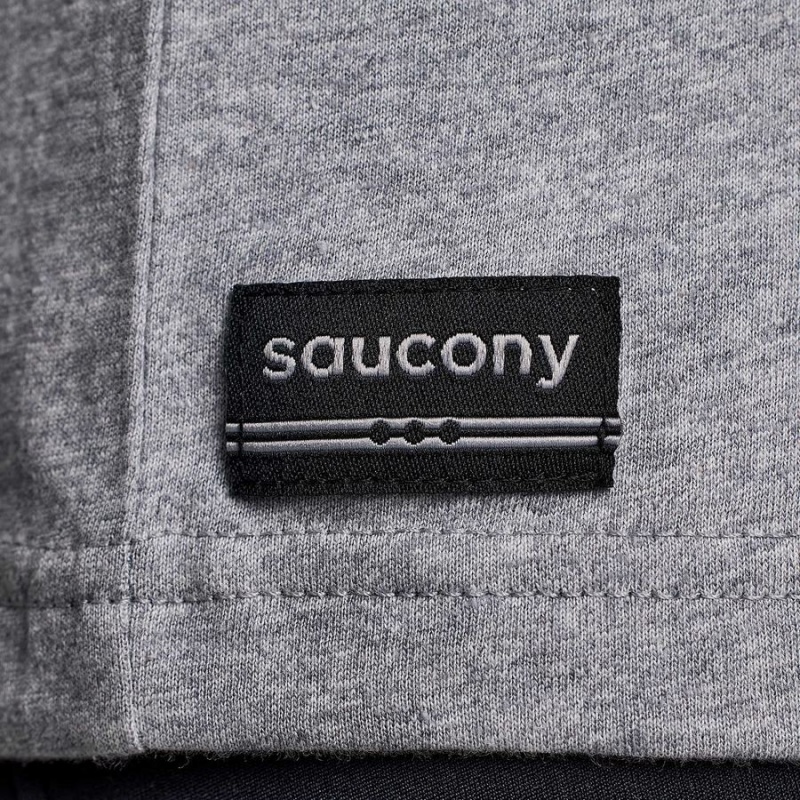 Women's Saucony New York Rested T Shirts Grey | SG S14637-D27