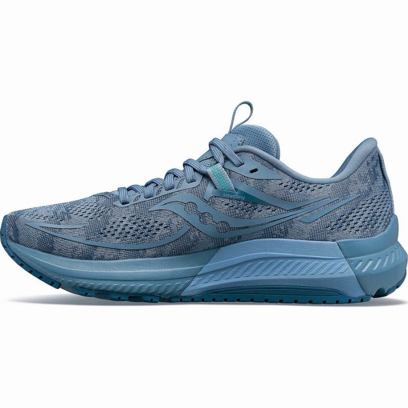 Women's Saucony Omni 21 Wide Running Shoes Blue | SG S61250-G28