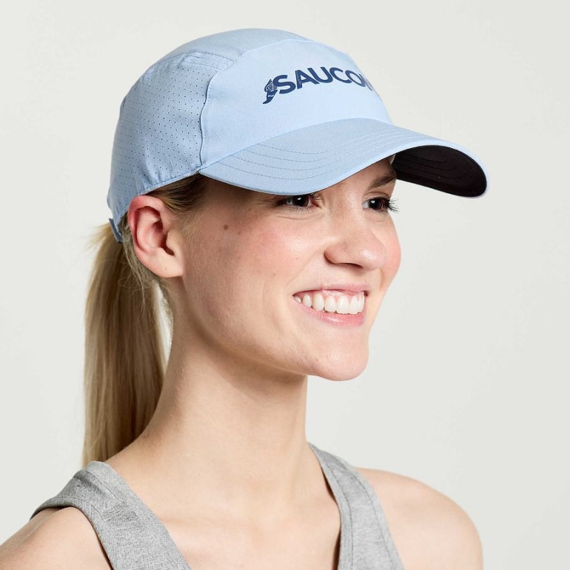 Women\'s Saucony Outpace Hats Blue | SG S19236-T43