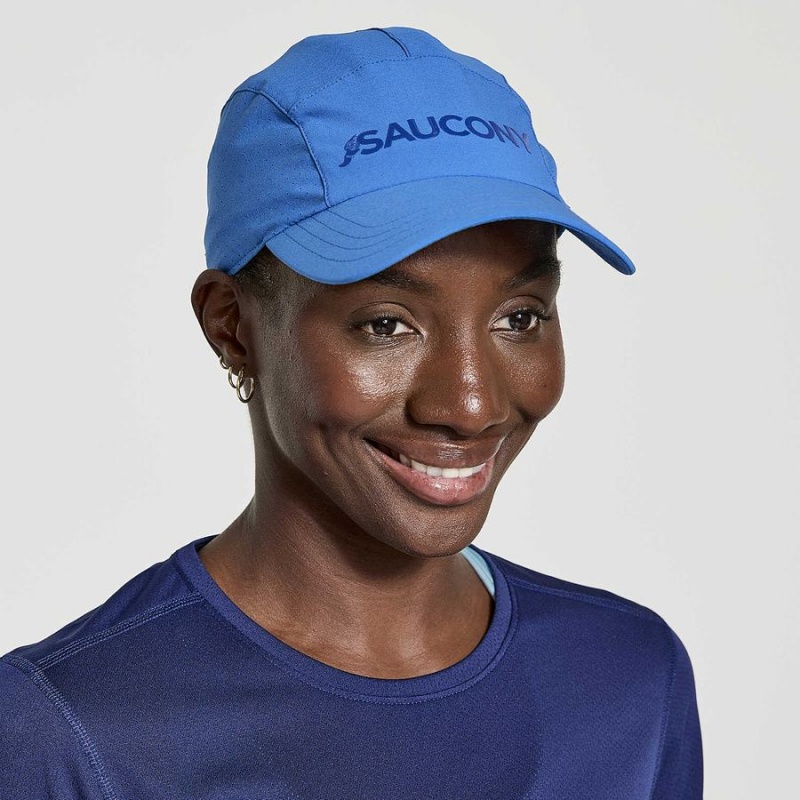 Women's Saucony Outpace Hats Blue | SG S73609-A95