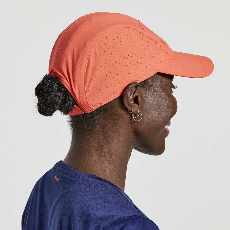 Women's Saucony Outpace Hats Red | SG S25438-M57