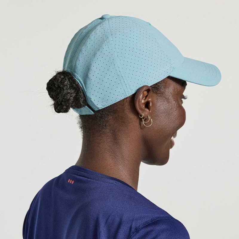 Women's Saucony Outpace Petite Hats Blue | SG S65092-Z96