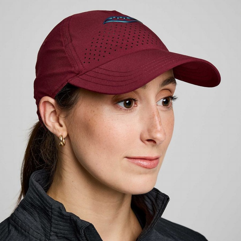 Women\'s Saucony Outpace Petite Hats Red | SG S19026-R42