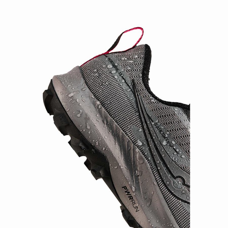 Women's Saucony Peregrine 13 GTX Trail Running Shoes Grey / Black | SG S53701-M10