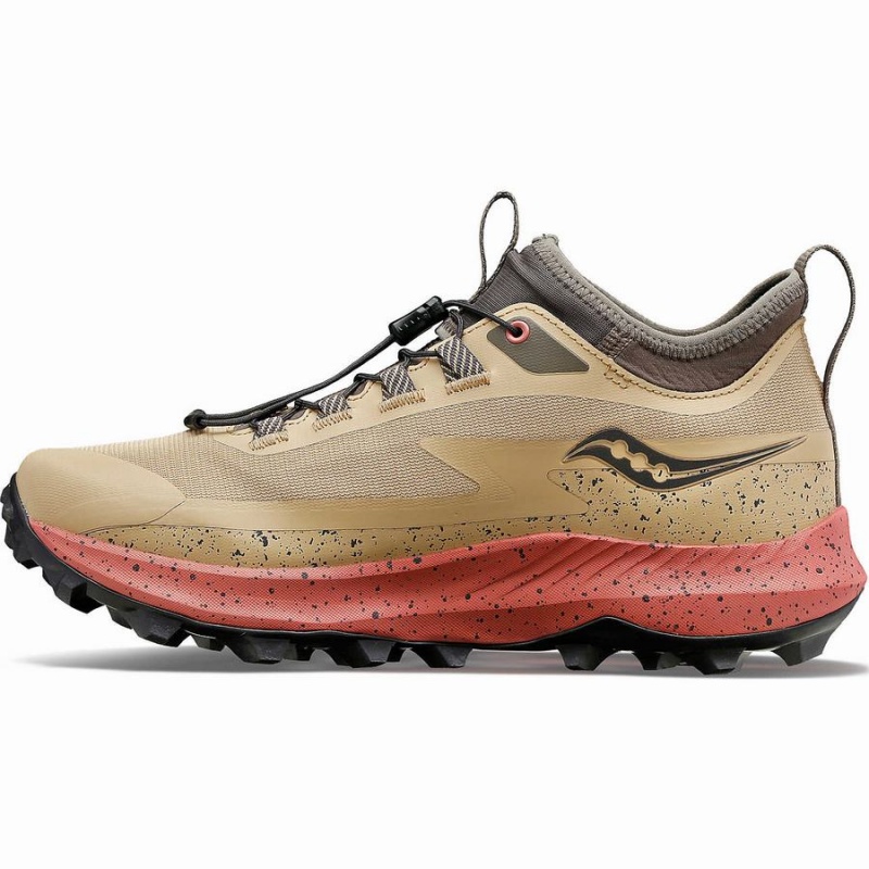 Women's Saucony Peregrine 13 ST Trail Running Shoes Brown | SG S73650-E80