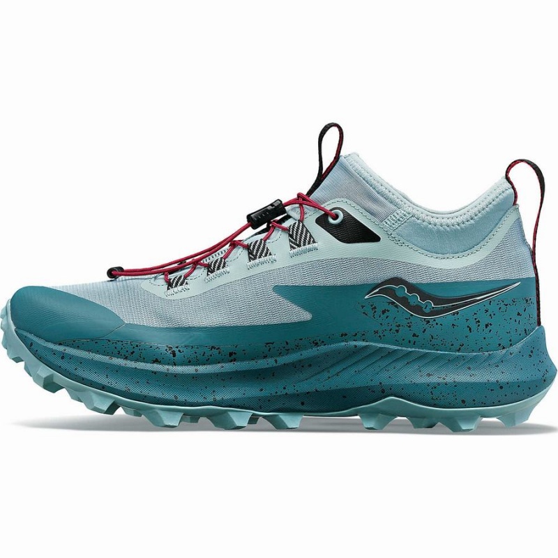 Women's Saucony Peregrine 13 ST Trail Running Shoes Turquoise / Blue | SG S94375-R92