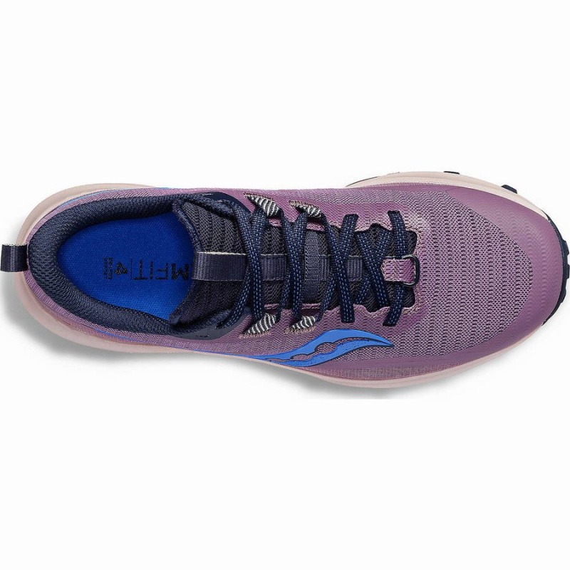 Women's Saucony Peregrine 13 Trail Running Shoes Purple / Navy | SG S50192-J85