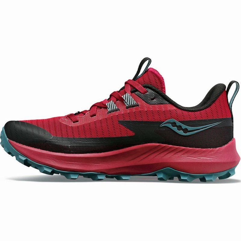 Women's Saucony Peregrine 13 Trail Running Shoes Red / Turquoise | SG S37689-X70