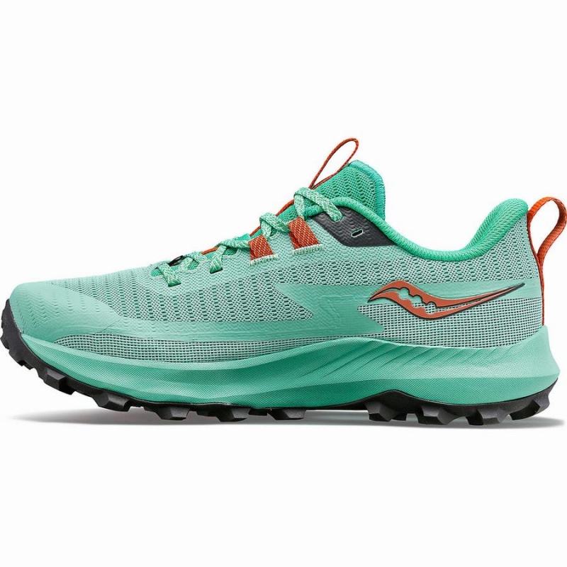 Women's Saucony Peregrine 13 Trail Running Shoes Turquoise / Orange | SG S58604-B95