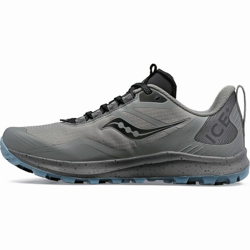 Women's Saucony Peregrine ICE+ 3 Running Shoes Grey / Black | SG S70158-F15