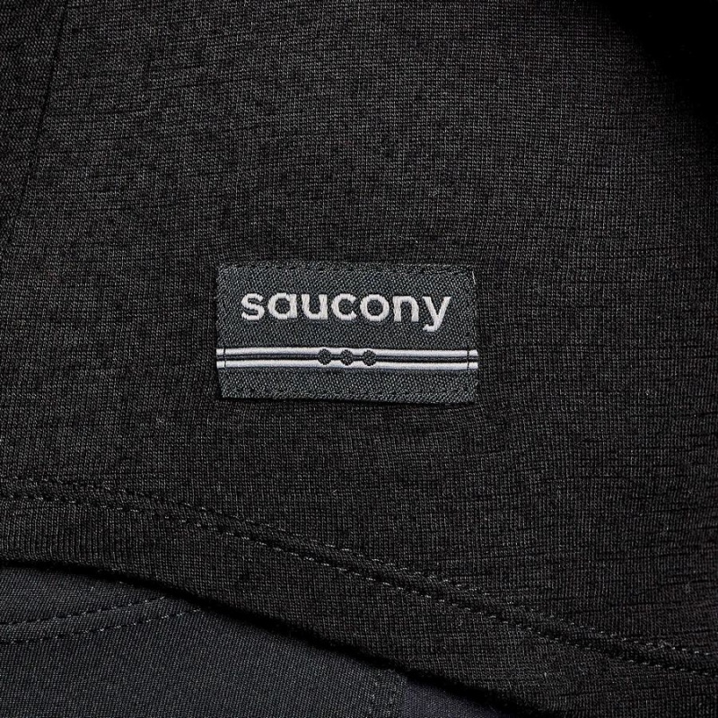 Women's Saucony Peregrine Merino Long Sleeve T Shirts Black | SG S93082-M10