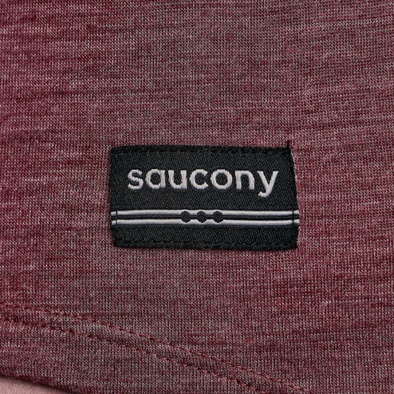 Women's Saucony Peregrine Merino Long Sleeve T Shirts Red | SG S73401-A17