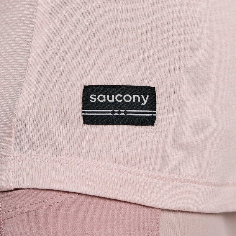 Women's Saucony Peregrine Merino Long Sleeve T Shirts Smoke Heather | SG S32761-S07