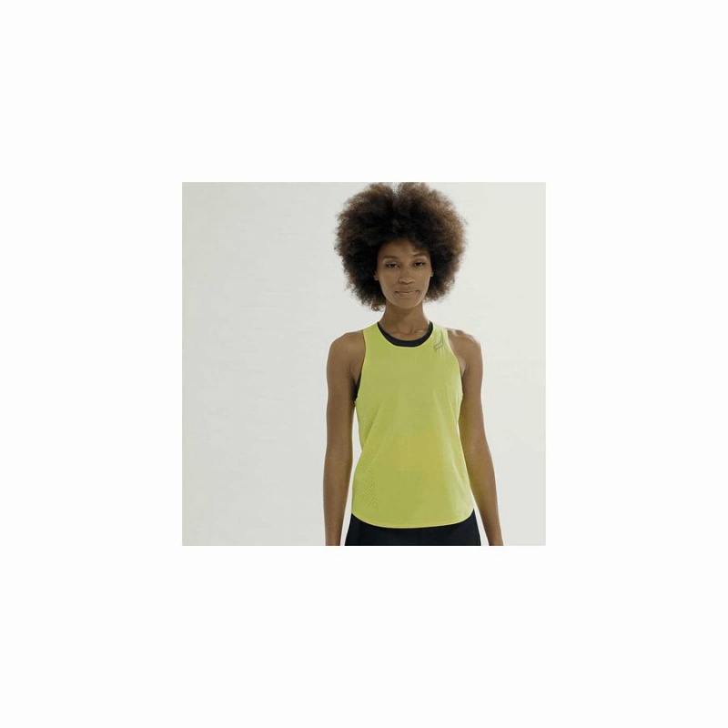 Women's Saucony Pinnacle Tank Tank Top Yellow | SG S46719-S63