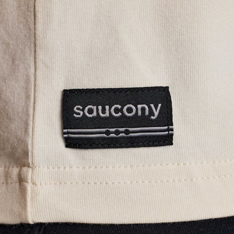 Women's Saucony Recovery Boxy Tee T Shirts Beige | SG S25164-W57