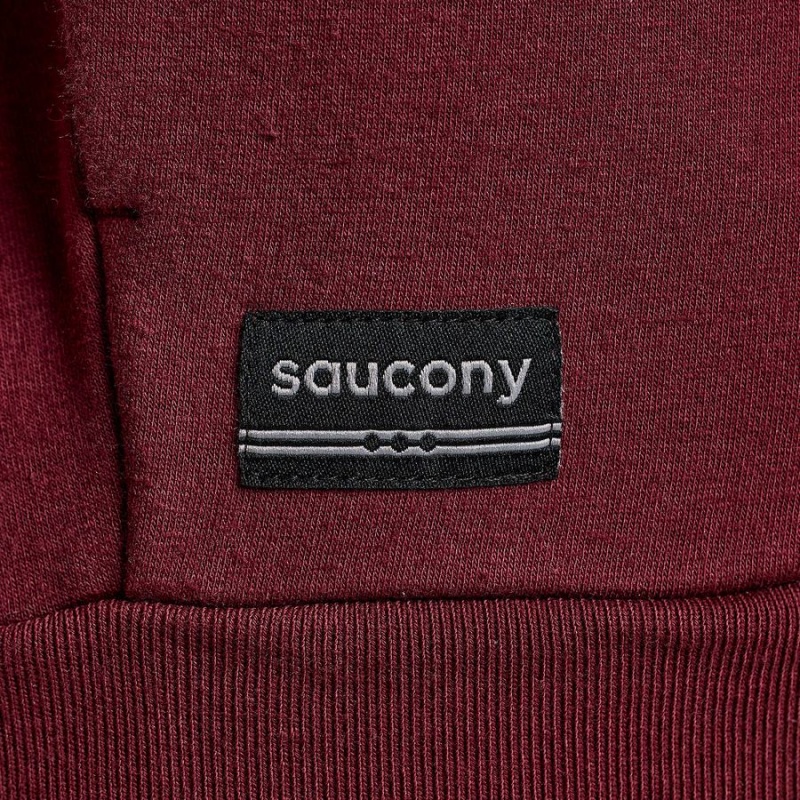 Women's Saucony Recovery Crew Sweatshirt Red | SG S58197-J98