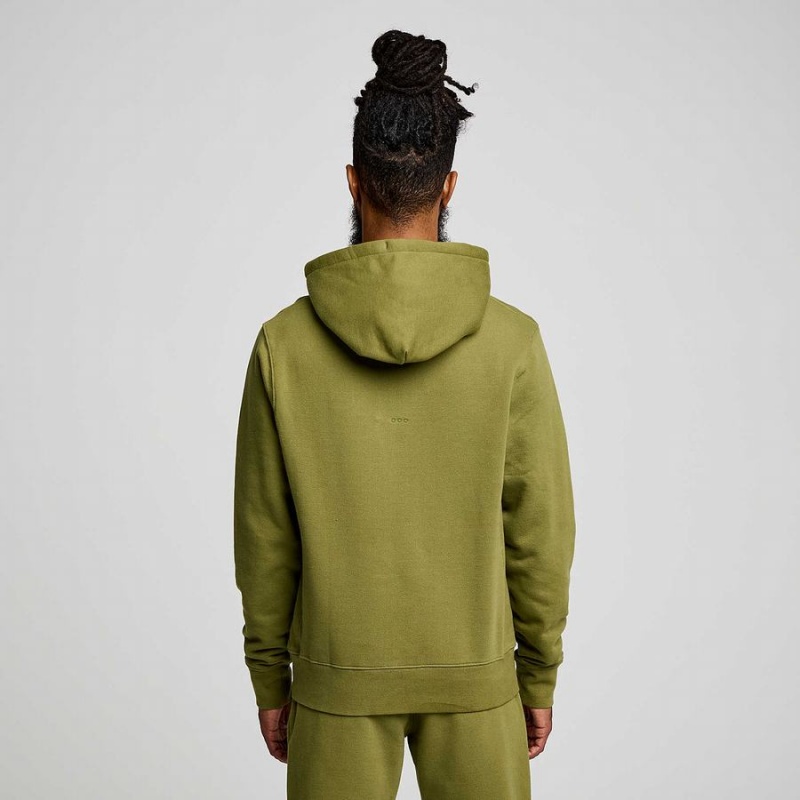 Women's Saucony Recovery Hoody Hoodie Khaki | SG S68903-S87