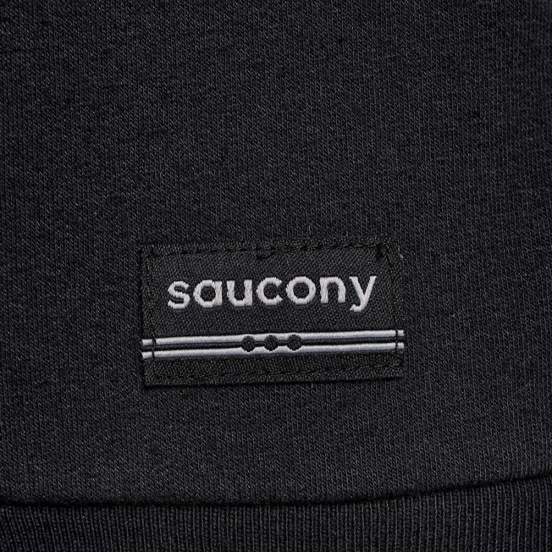 Women's Saucony Recovery Zip Tunic Hoodie Black | SG S36912-B37