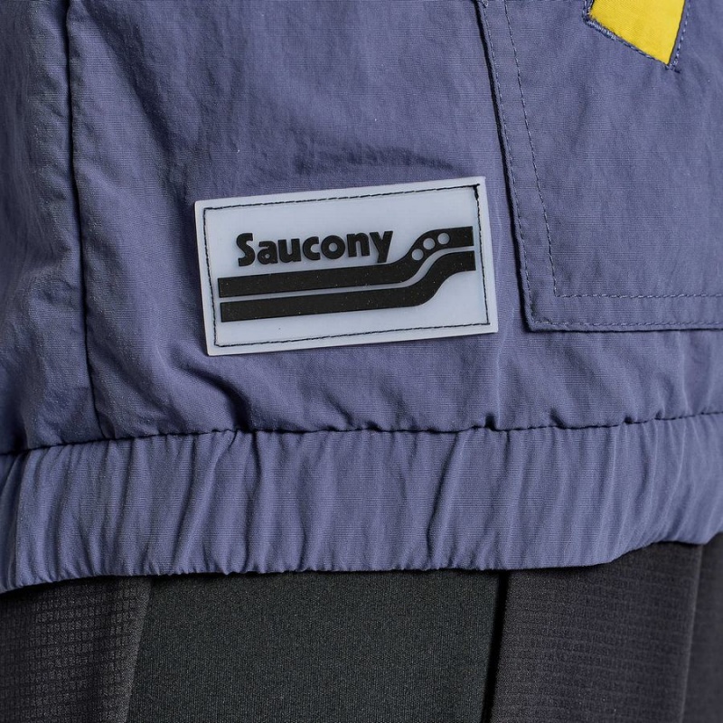 Women's Saucony Rested Anorak Tops Blue | SG S54761-L91