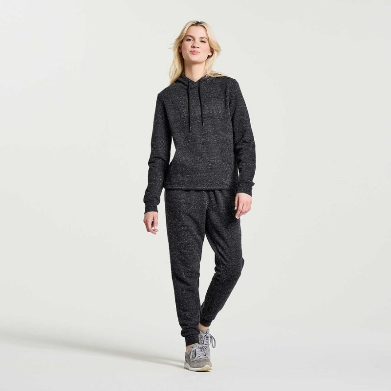 Women's Saucony Rested Hoodie Black | SG S25643-P40