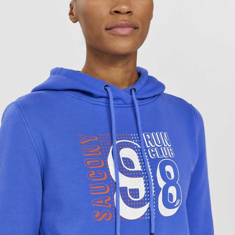 Women's Saucony Rested Hoodie Blue | SG S50316-Z80