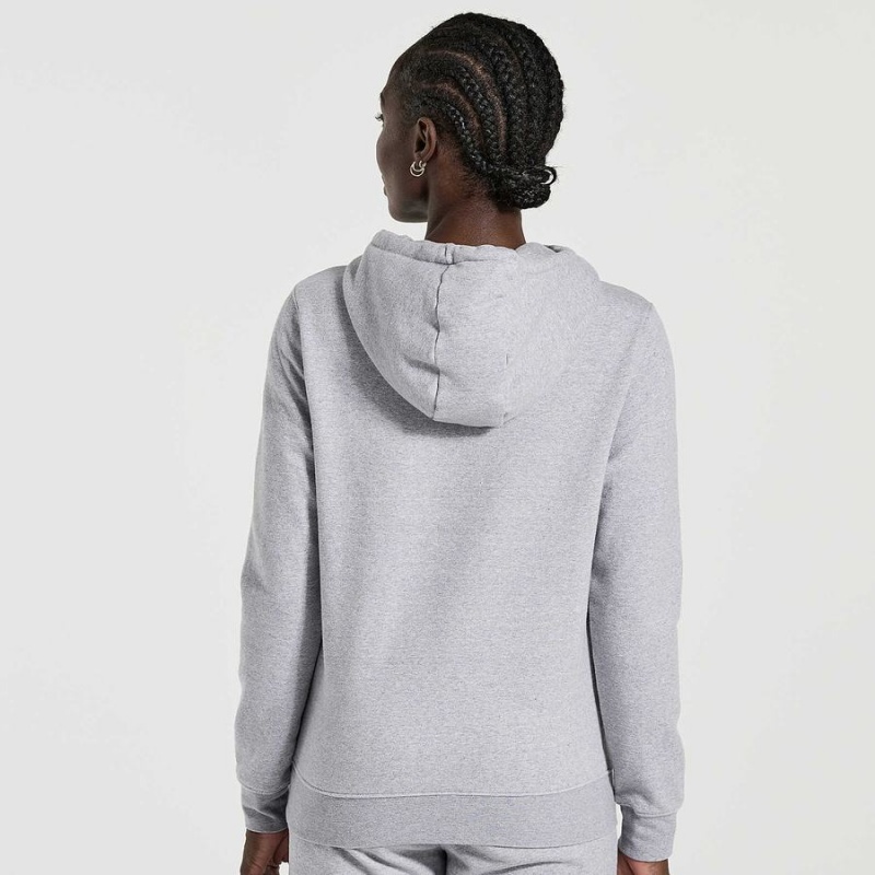 Women's Saucony Rested Hoodie Light Grey | SG S87923-Y15