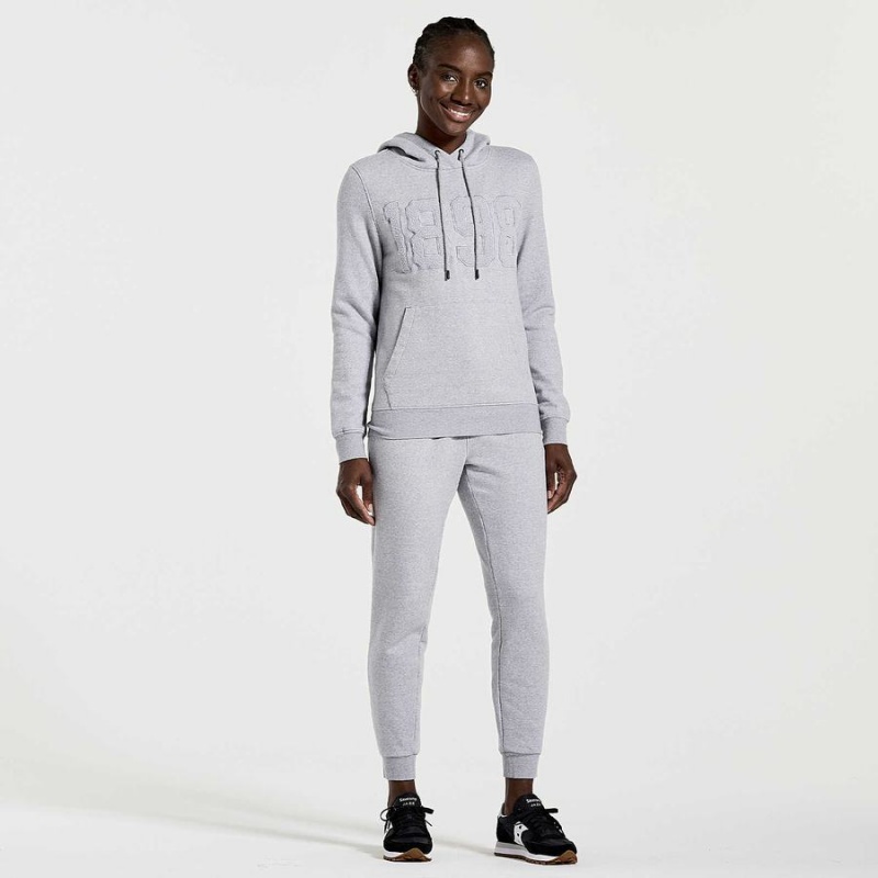 Women's Saucony Rested Hoodie Light Grey | SG S87923-Y15