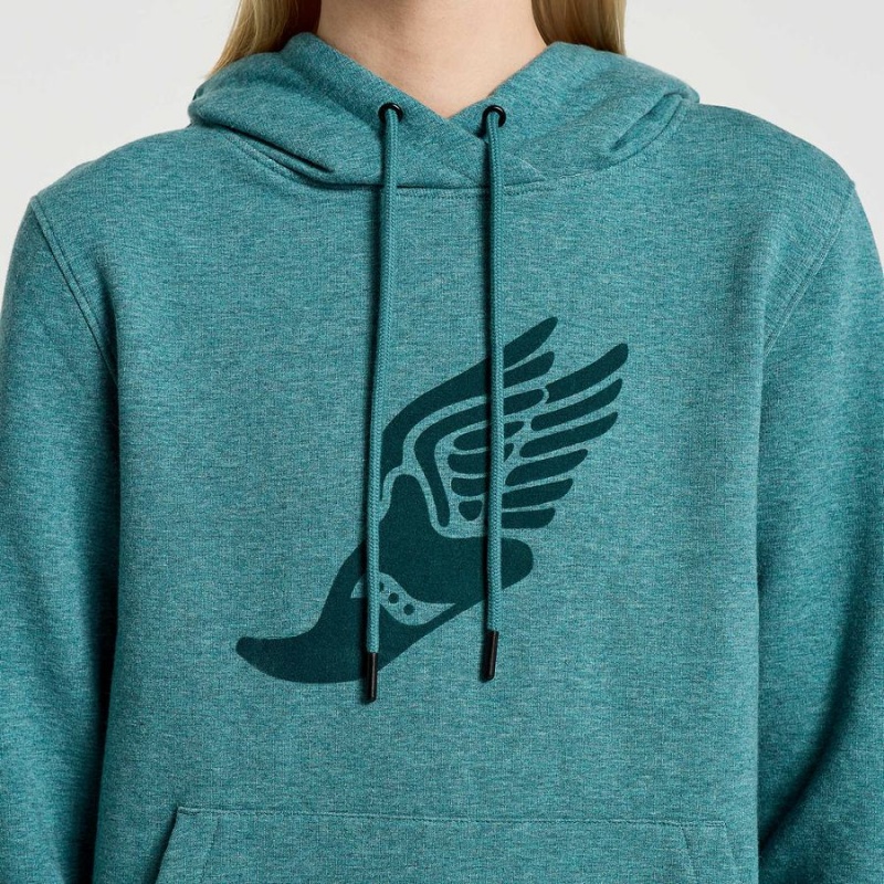 Women's Saucony Rested Hoodie Turquoise | SG S53197-T46