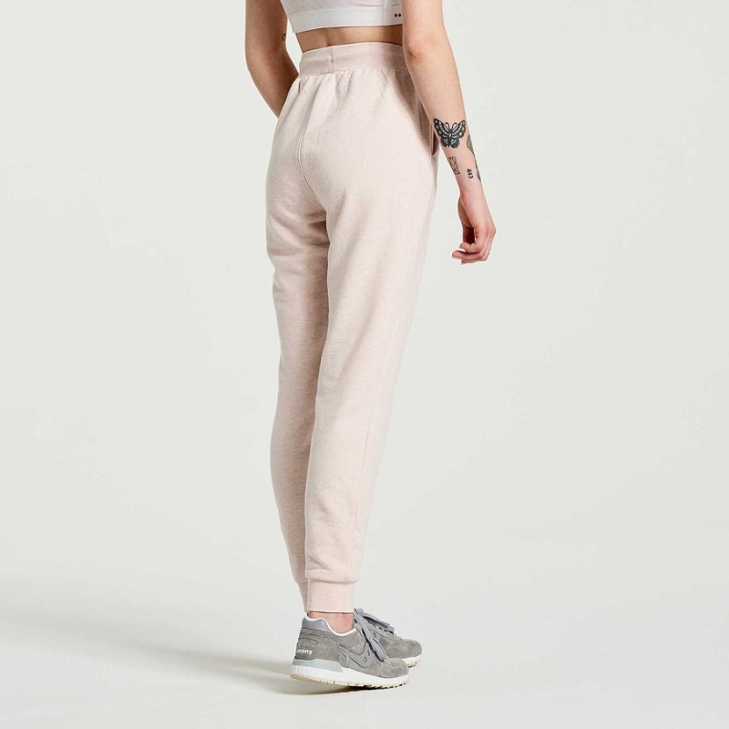 Women's Saucony Rested Sweatpants Rose | SG S37546-E79