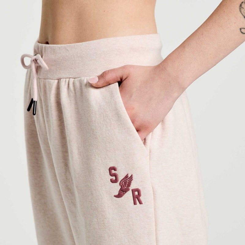 Women's Saucony Rested Sweatpants Rose | SG S37546-E79