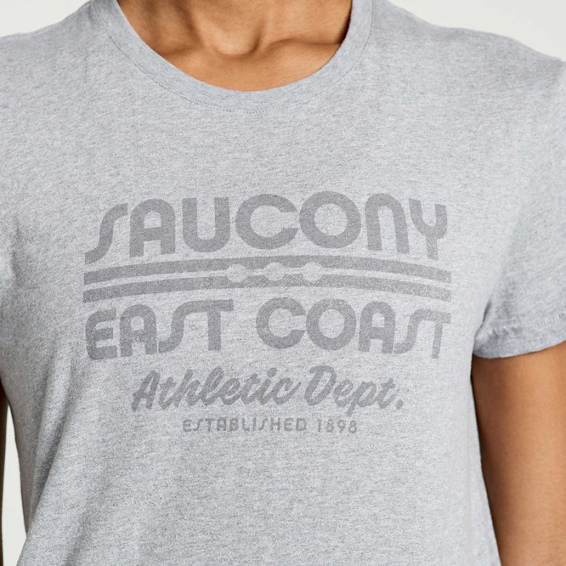 Women's Saucony Rested T Shirts Light Grey | SG S02715-C29