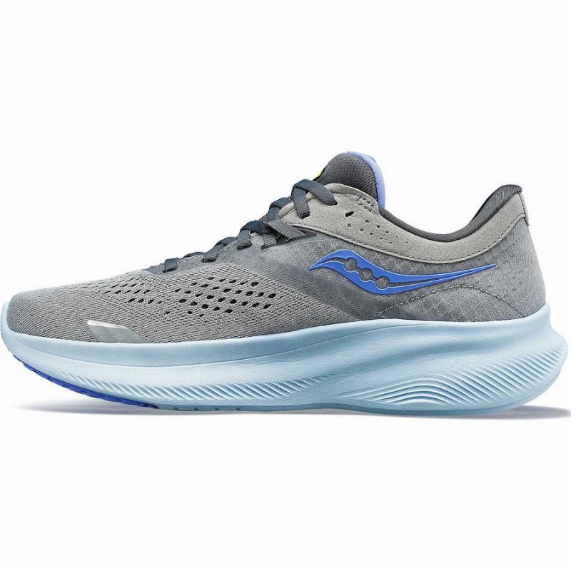 Women's Saucony Ride 16 Running Shoes Grey / Blue | SG S07458-P64