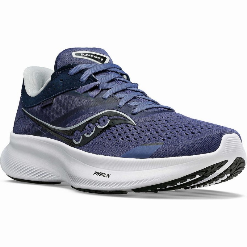 Women's Saucony Ride 16 Running Shoes Navy / Black | SG S20716-T53