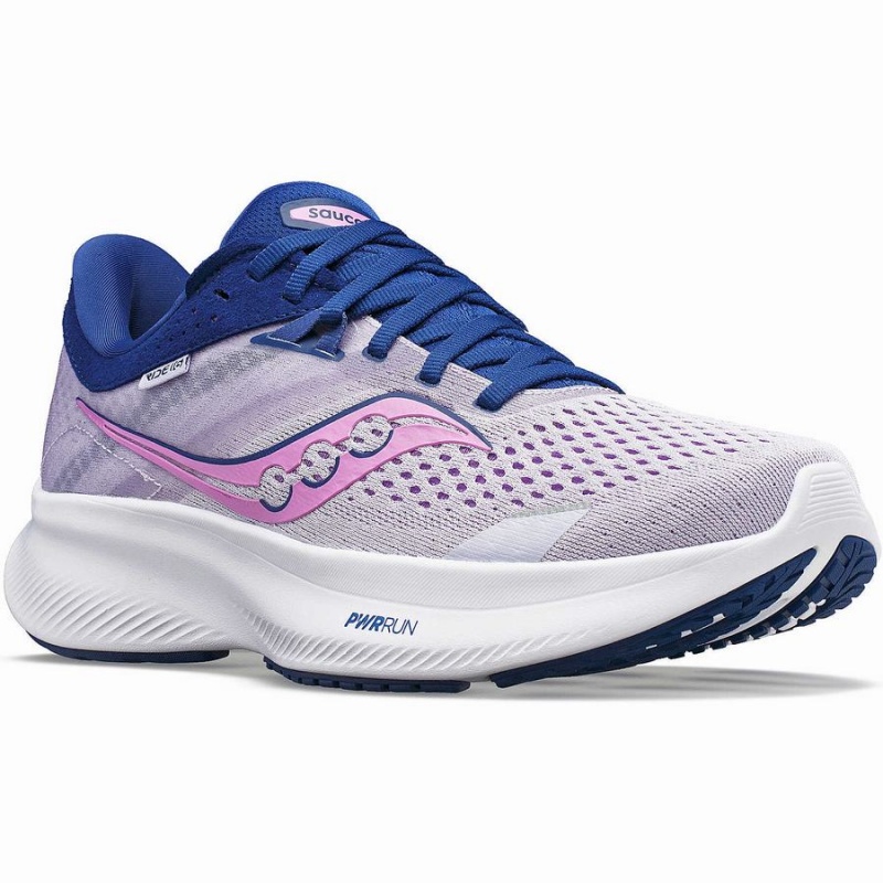 Women's Saucony Ride 16 Running Shoes Purple / Indigo | SG S06173-Y37