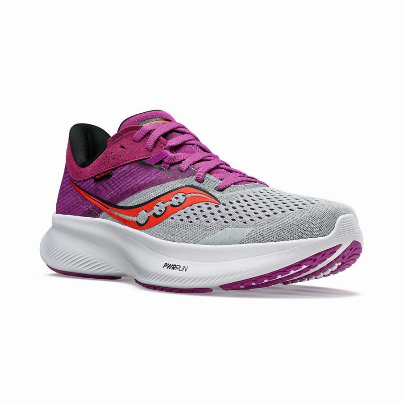 Women's Saucony Ride 16 Running Shoes Purple | SG S90437-Z72