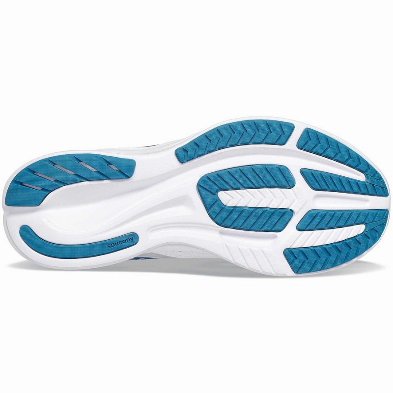 Women's Saucony Ride 16 Running Shoes White / Blue | SG S53718-K58