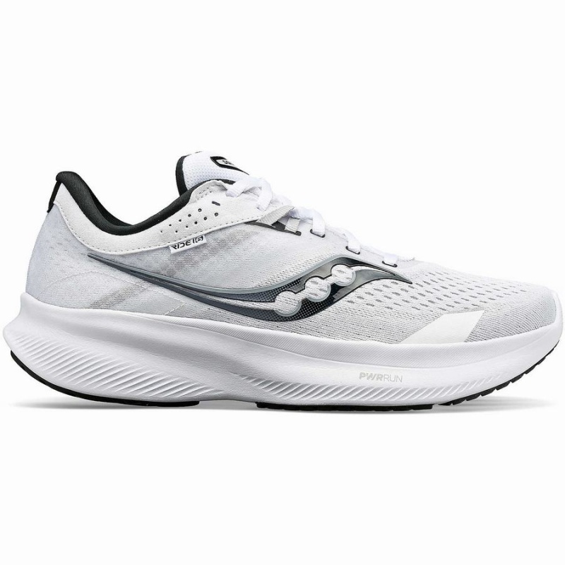 Women\'s Saucony Ride 16 Running Shoes White / Black | SG S38451-Q57