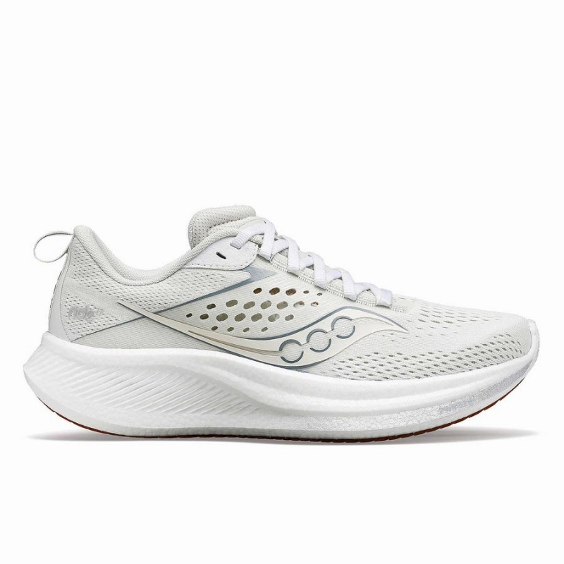 Women\'s Saucony Ride 17 Running Shoes White | SG S83592-H36