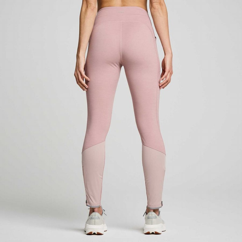 Women's Saucony Runshield Tight Smoke Heather | SG S86012-F86