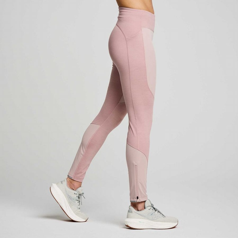 Women's Saucony Runshield Tight Smoke Heather | SG S86012-F86