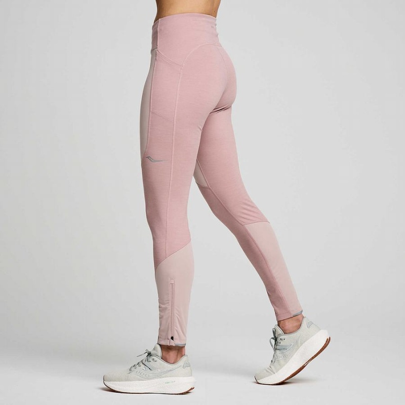 Women's Saucony Runshield Tight Smoke Heather | SG S86012-F86