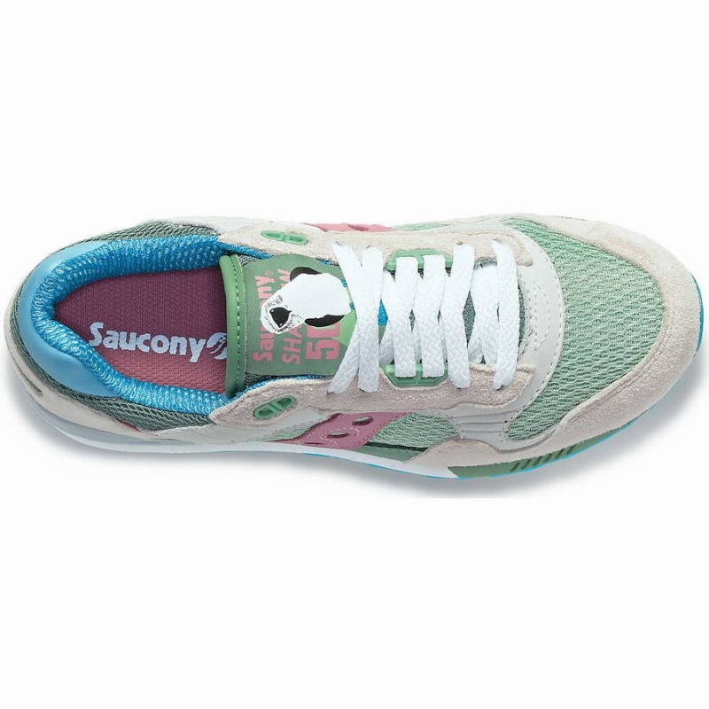 Women's Saucony Shadow 5000 Blue-Footed Booby Sneakers White / Multicolor | SG S54701-J46