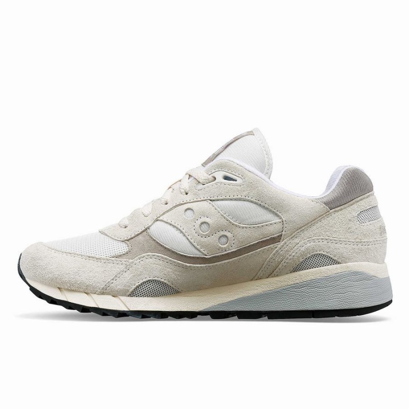 Women's Saucony Shadow 6000 Sneakers White / Grey | SG S46132-Q02