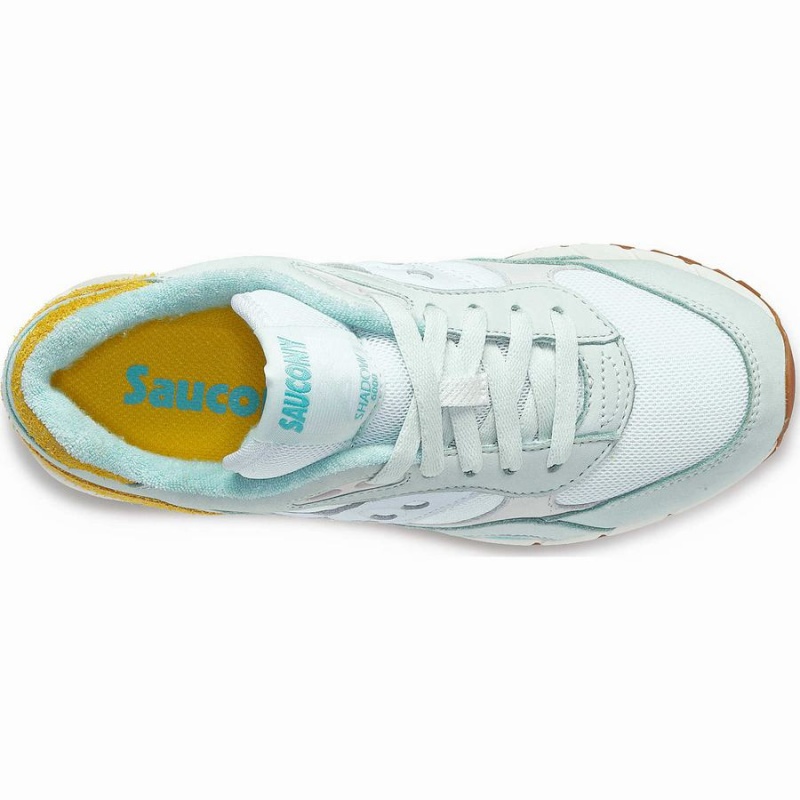 Women's Saucony Shadow 6000 Unplugged Sneakers Turquoise / Yellow | SG S59174-R68