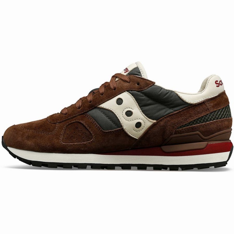 Women's Saucony Shadow Original Premium Sneakers Brown / Green | SG S60813-P15