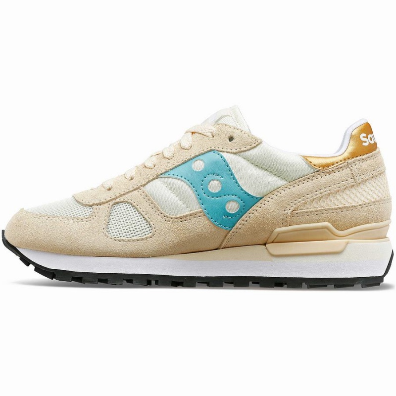 Women's Saucony Shadow Original Sneakers Brown / Turquoise | SG S81472-U57